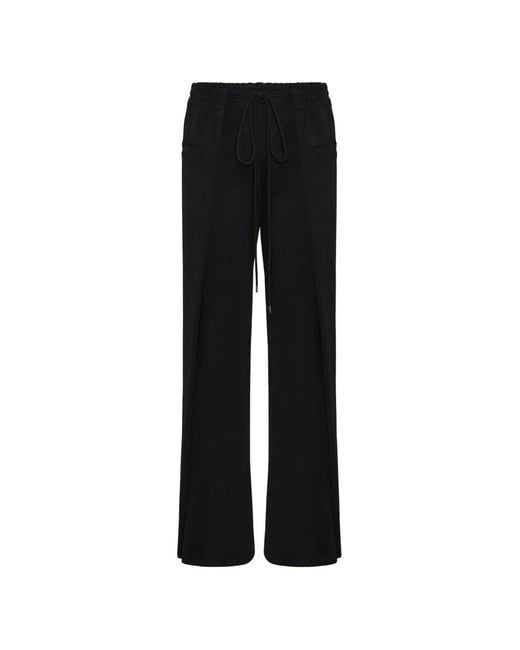 SRVC Studio Black Origami Drawstring Track Pants