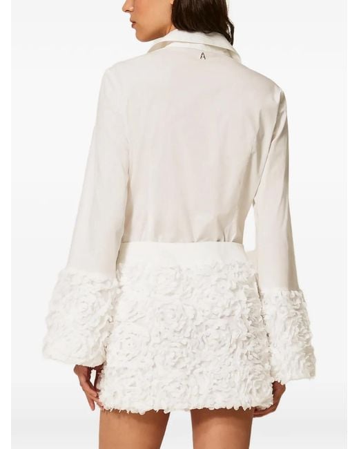 Twinset White Floral Shirt