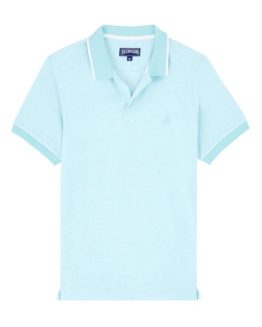Vilebrequin Poloshirt Met Geborduurd Logo in het Blue voor heren