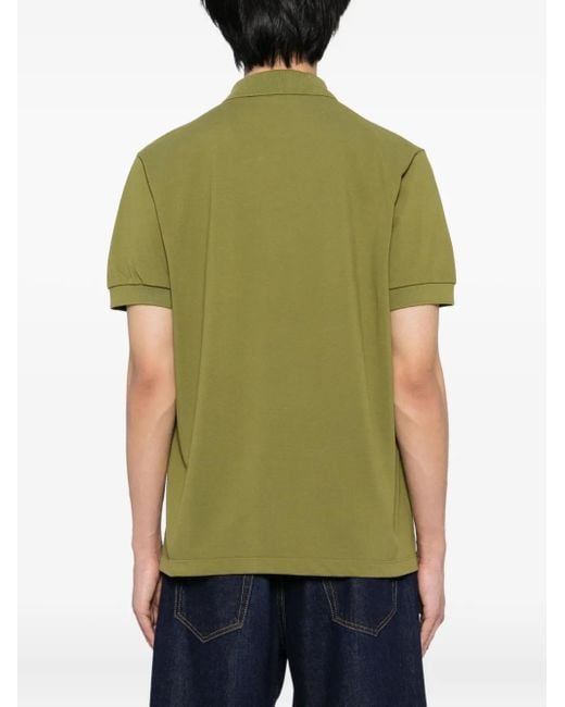 Polo De Algodón Con Logo Bally de hombre de color Green