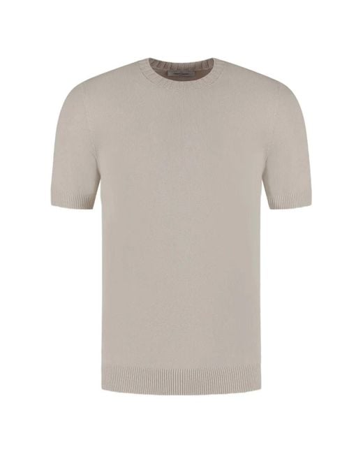 Gran Sasso Gray Crew-Neck T-Shirt for men