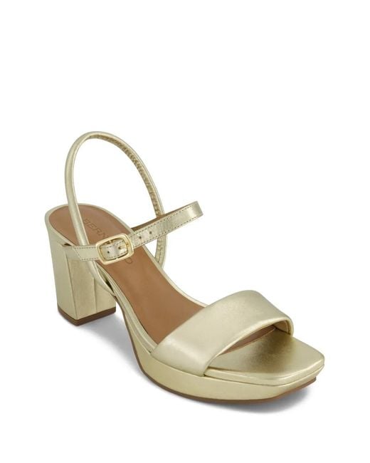 Bernardo Metallic Canto Leather Sandals