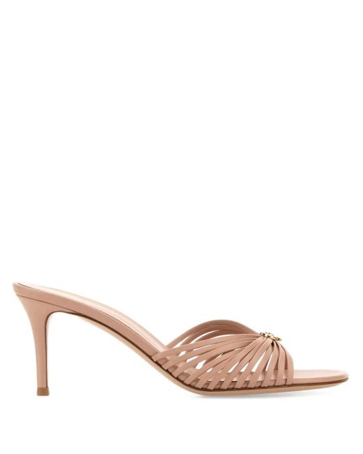Gianvito Rossi Vyna 70mm レザーサンダル Pink