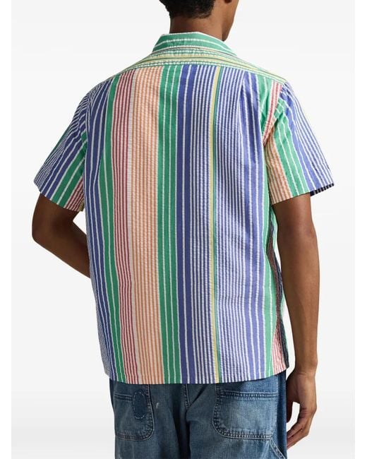 Polo Ralph Lauren Andy Camp Striped Pocket Shirt in Blue for Men