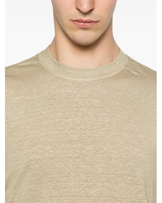 FILIPPO DE LAURENTIIS Natural Short-Sleeve T-Shirt for men