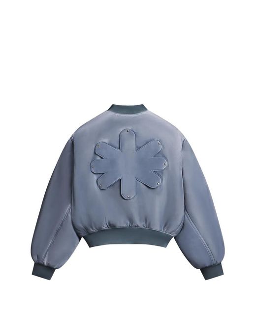LOSTSHDWS Blue Reversible Bomber Jacket for men