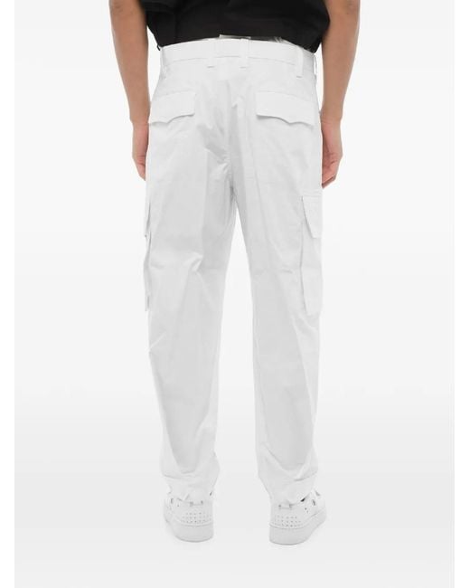 Neil Barrett White Fireman Trousers for men