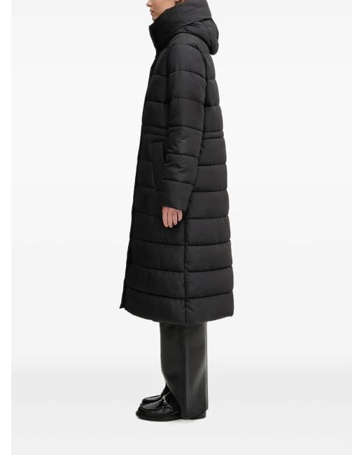 Barbour Black Button-Fastening Padded Coat