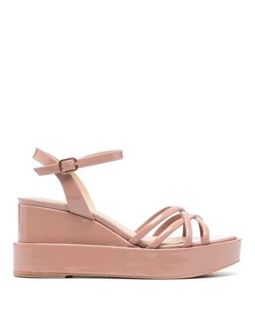 Paloma Barceló Pink 85mm Nazaria Platform Sandals