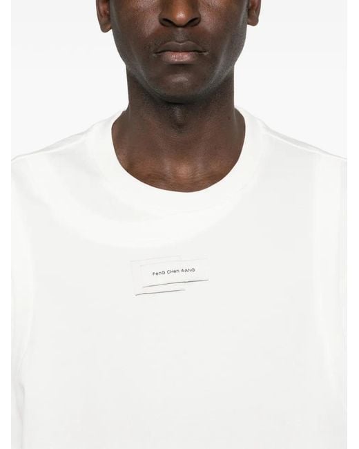 Feng Chen Wang White Short-Sleeve T-Shirt