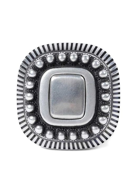 Ann Demeulemeester Gray Char Wide Ring