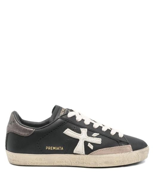 Premiata Black Steven Sneakers