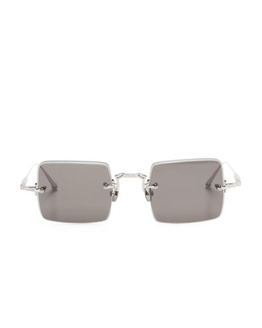 Matsuda Gray Rimless Square-frame Sunglasses