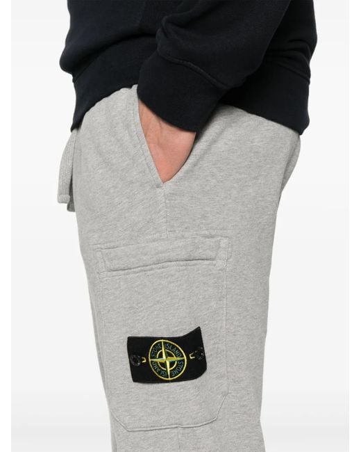 Stone Island Gray Trousers for men
