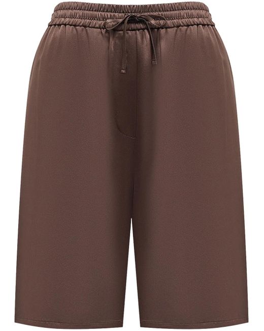 Short En Soie À Taille Élastiquée 12 STOREEZ en coloris Brown