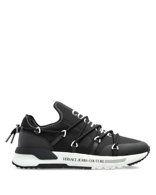 Zapatillas con logo y cordones Versace Jeans Couture de hombre de color Black