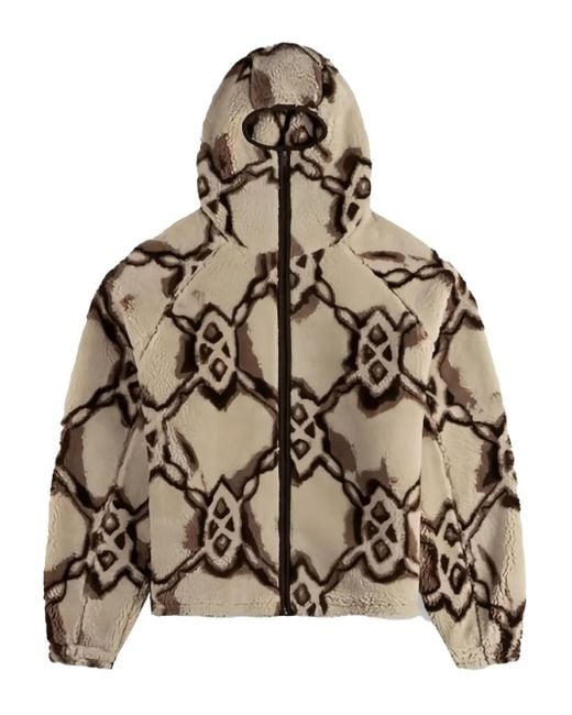 Daily Paper Natural Shield-Pattern Hooded Jacket for men