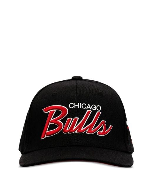 Mitchell & Ness Black Chicago Bulls 2.0 Baseball Cap for men