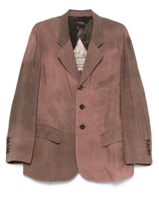 Ziggy Chen Brown Cotton Blazer for men