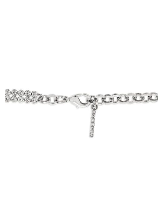 Alessandra Rich White Star-Charm Necklace