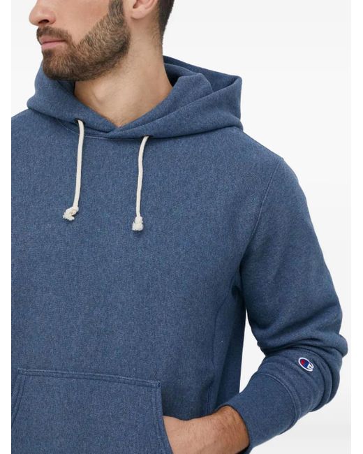 Champion Blue Drawstring Hoodie for men