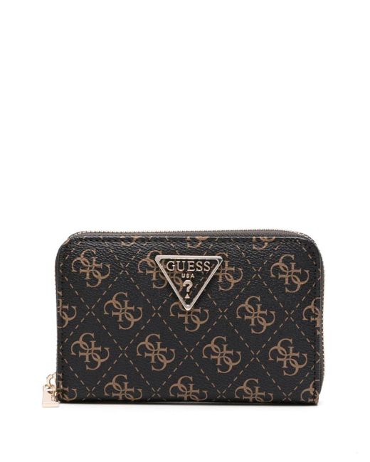 Guess USA Laurel Monogram Wallet in Black Lyst