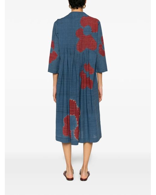 Yavi Blue Tita Midi Dress