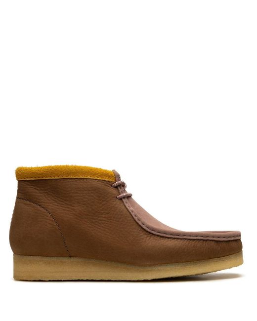 Clarks Brown Wallabee Nubuck-leather Boots for men