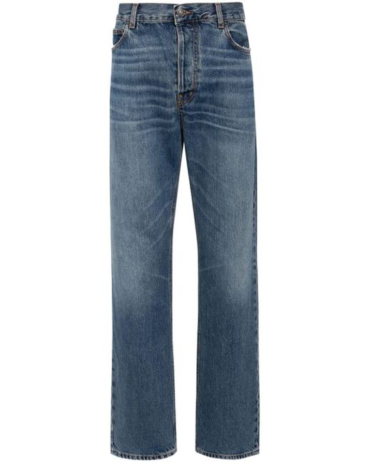 Fiorucci Blue Mid-rise Bootcut Jeans