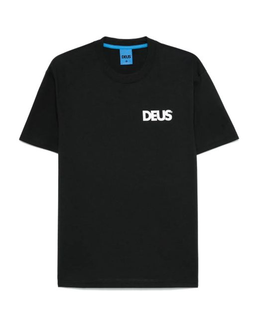 Camiseta Los Angeles Surf Address Deus Ex Machina de hombre de color Black