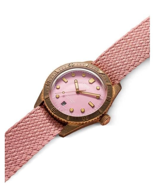 Oris Pink Divers Sixty-Five 38Mm Watch