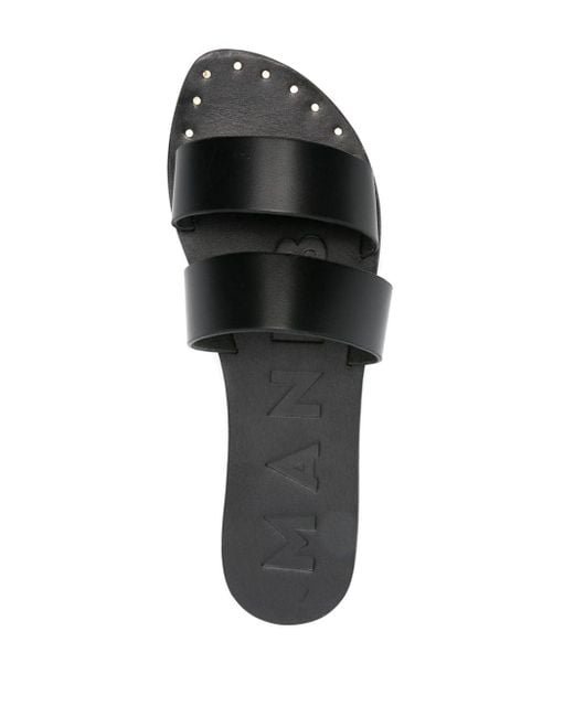 Manebí Black Canyon Double-strap Leather Sandals