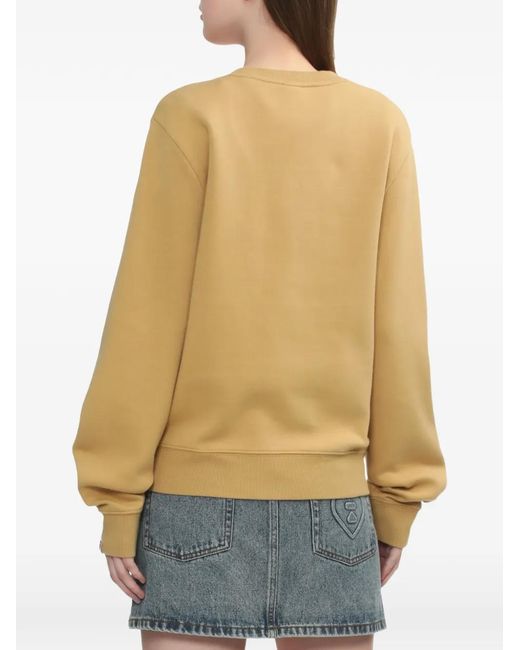 A Bathing Ape Natural Appliqué Crew-Neck Sweatshirt