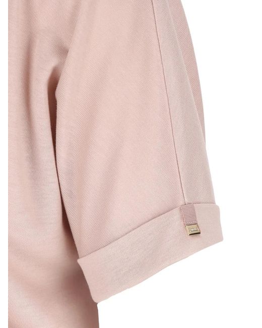 Herno Pink Lyocell Cotton Polyester T-Shirt