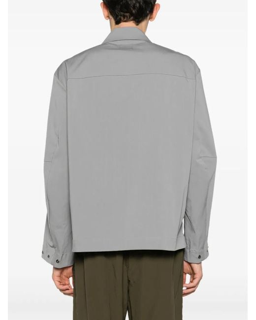 Roa Gray Chore Button-Up Shirt for men