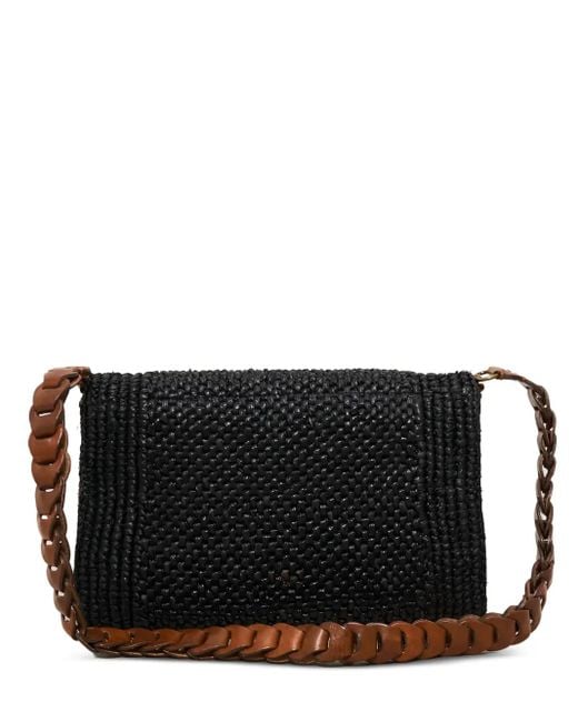 IBELIV Black Milano Braided-Strap Shoulder Bag