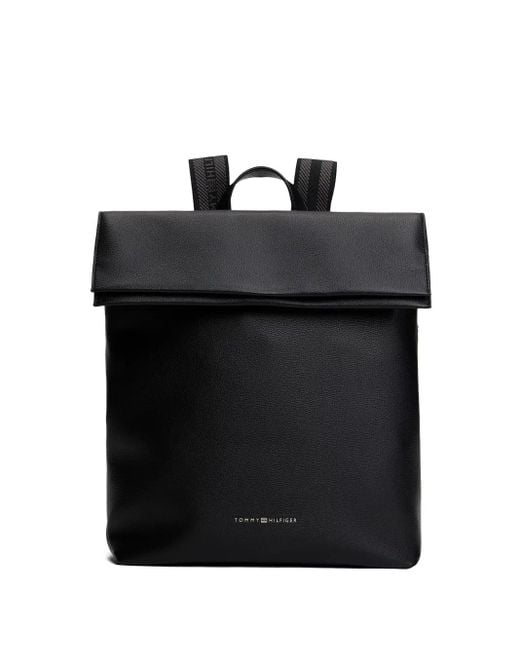 Tommy Hilfiger Foldover backpack in Black für Herren