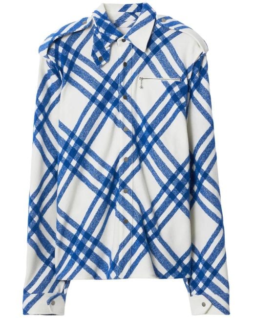 Camisa con motivo Vintage Check Burberry de color Blue