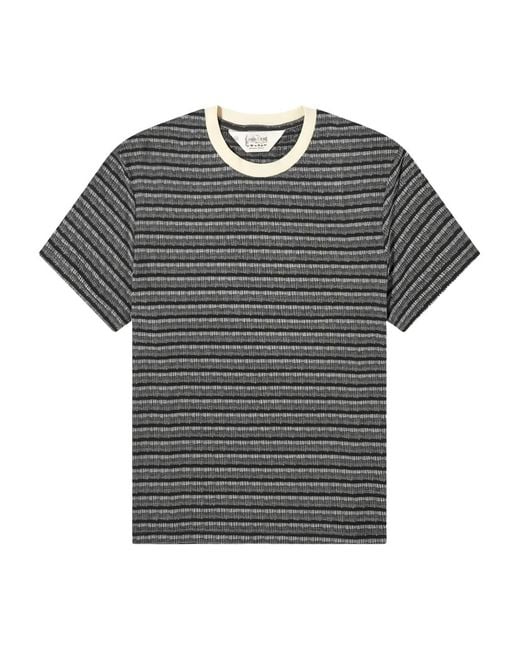 Brain Dead Gray Striped T-Shirt for men