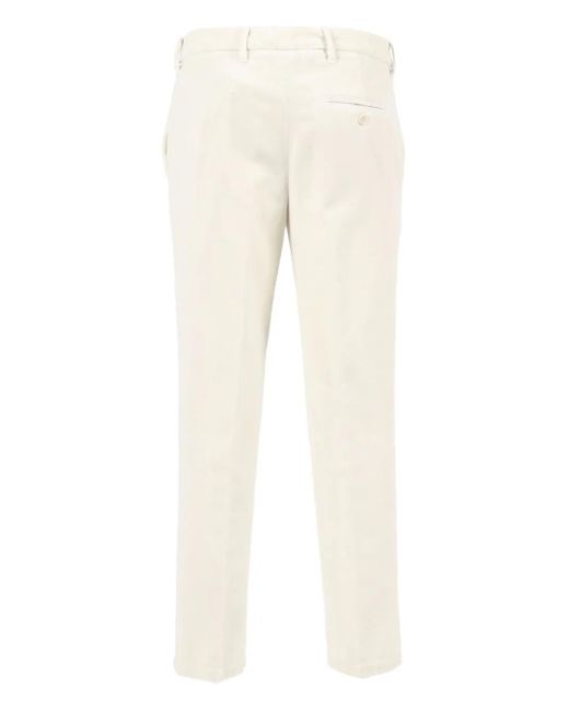 Aspesi Natural Button-Fastening Cotton Trousers