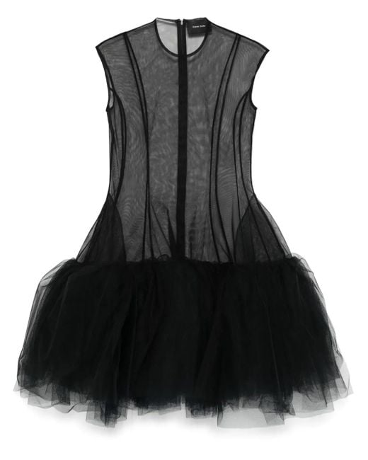 Simone Rocha Black Sleeveless Tutu Dress