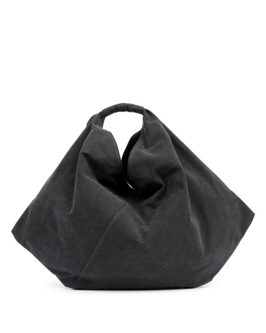 MM6 by Maison Margiela Black Canvas Japanese Shopping Bag