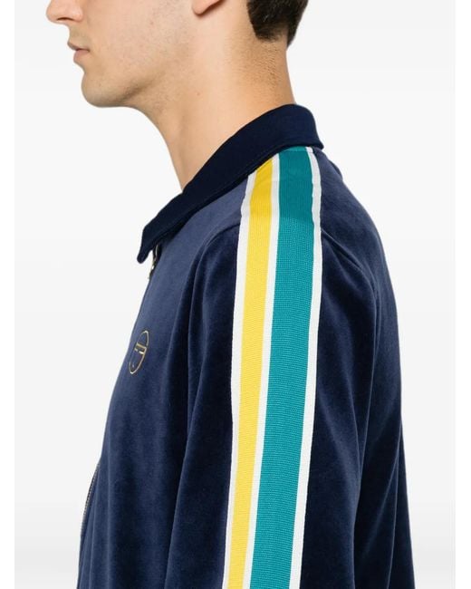 Sergio Tacchini Blue Side-Stripe Sweatshirt for men