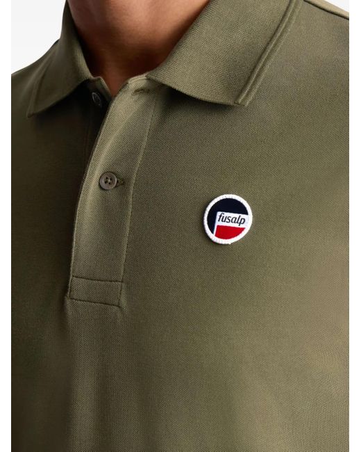 Fusalp Green Pique-Cotton Polo Shirt for men