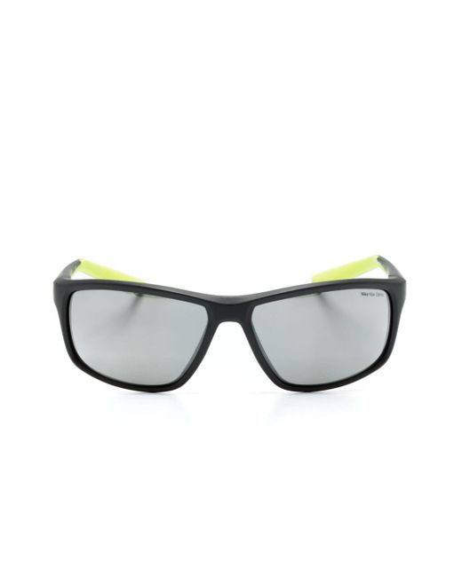 Nike Gray Adrenaline 22 Rectangle-frame Sunglasses