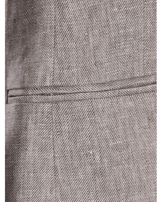 Brunello Cucinelli Blazer Met Dubbele Rij Knopen in het Gray