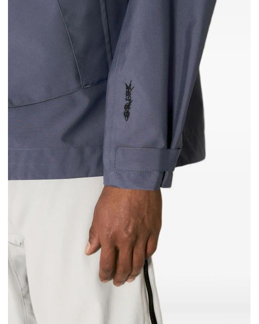GR10K Blue Logo-Embroidered Jacket for men