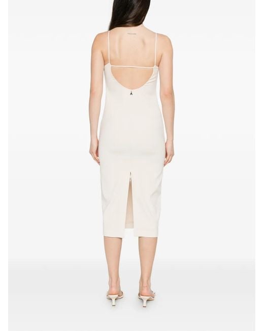 Patrizia Pepe White Sleeveless Midi Dress