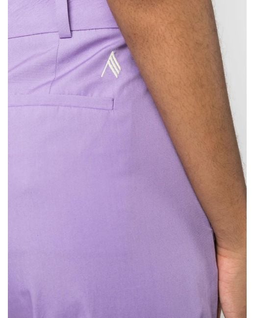 The Attico ハイウエスト ストレートパンツ Purple