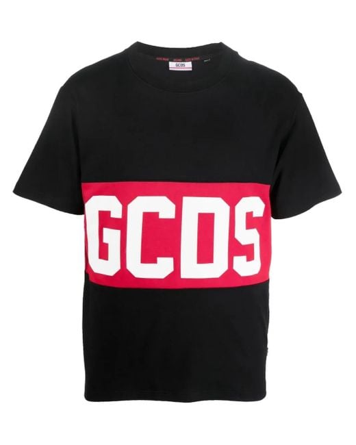Gcds Black Logo T-shirt for men